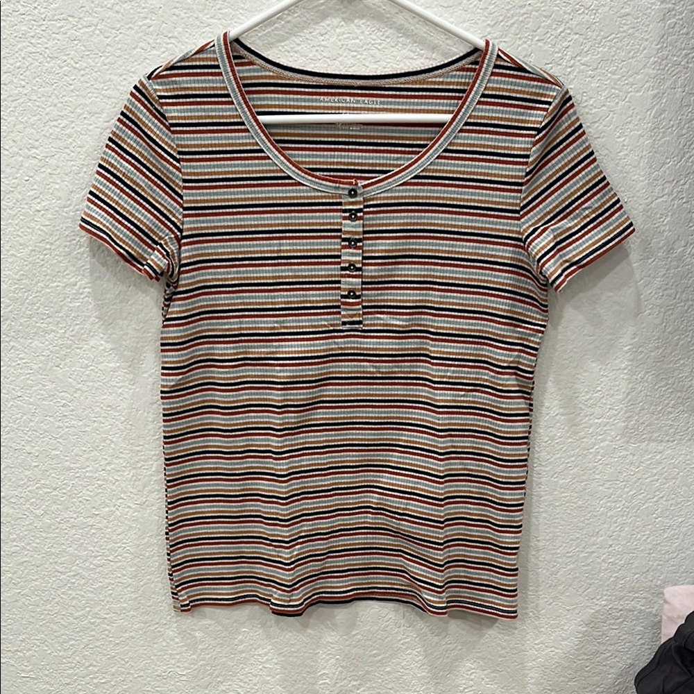Forever 21 Pink Fitted Short Sleeve T-Shirt